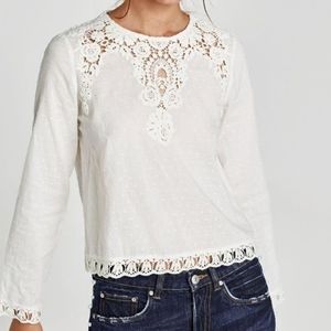 Zara Mesh lace top